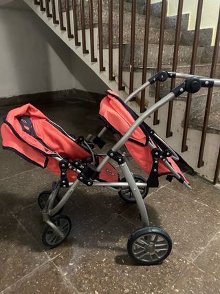 Carrito gemelar juguete