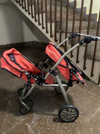 Carrito gemelar juguete