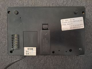 Radio despertador antigua Oskar vintage