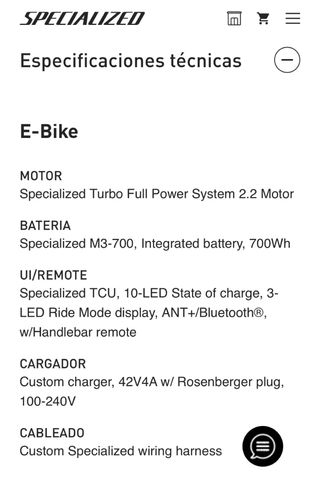 Bicicleta eléctrica Specialized L