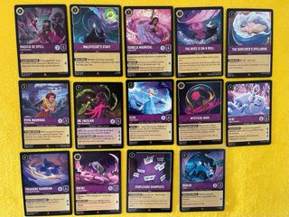 Cartas Lorcana tinta lila Amatista 