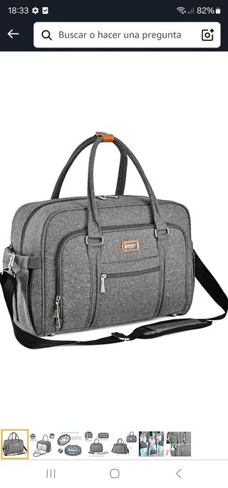 Bolso pañalera/ carrito de bebé - Welavila gris