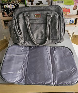 Bolso pañalera/ carrito de bebé - Welavila gris