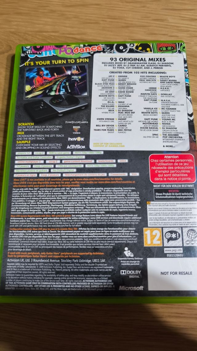 Dj Hero 1 y 2 Edición Renegade Xbox 360