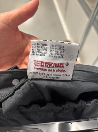 👖 Pantalón de trabajo marca Working 🔧 