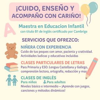 Niñera/ profesora particular