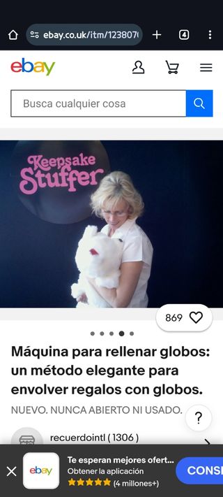 Máquina para rellenar globos Keepsake