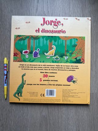 Libro juego SM Jorge, el dinosaurio + 30 imanes