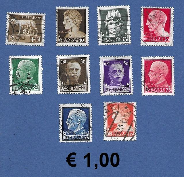 1929 Italia Regno lotto francobolli usati