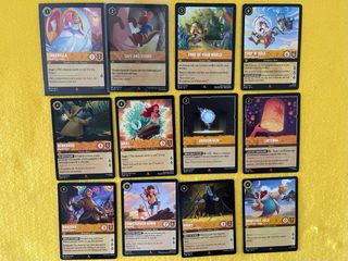 Cartas Lorcana tinta amarilla Ámbar