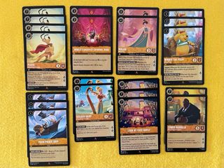 Cartas Lorcana tinta amarilla Ámbar