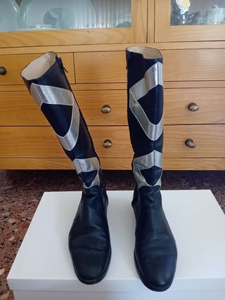 Botas altas Cristiano Elda - Negro/Plata