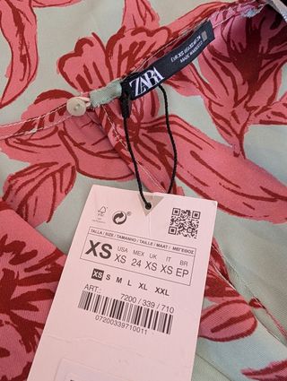 Vestido verano satinado zara