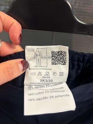 PANTALON IGNIFUGO ANTIESTATICO AZUL MARINO T-58/60