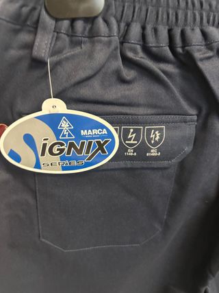 PANTALON IGNIFUGO ANTIESTATICO AZUL MARINO T-58/60