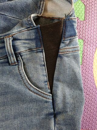 Peto vaquero premamá muy amplio