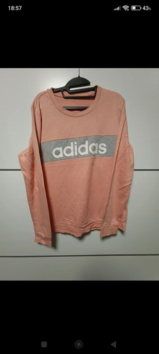 Sudadera Adidas rosa palo