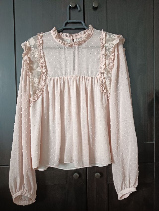Blusa plumetti Zara Trafaluc XL