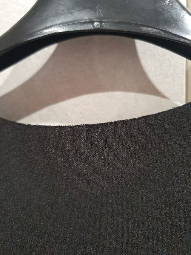 Gilet lungo nero donna