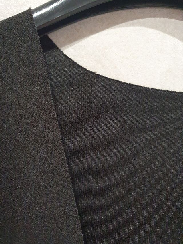 Gilet lungo nero donna