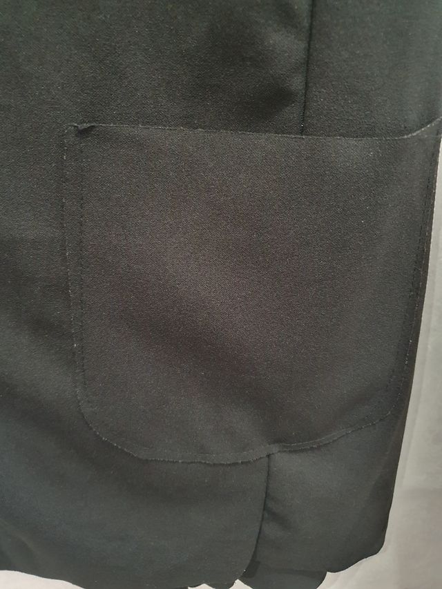 Gilet lungo nero donna