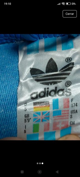 Sudadera Adidas azul y gris