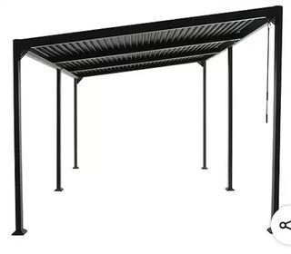 Pérgola jardín - Gris y marrón