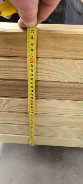 Jardinera cuadrada 45x45x34 con tela geotextil