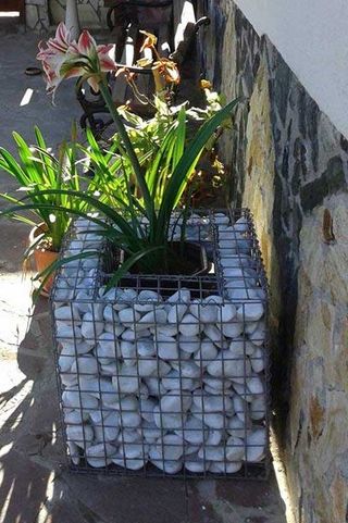 Gavión decorativo JARDINERA 50cm x 50cm x 50cm