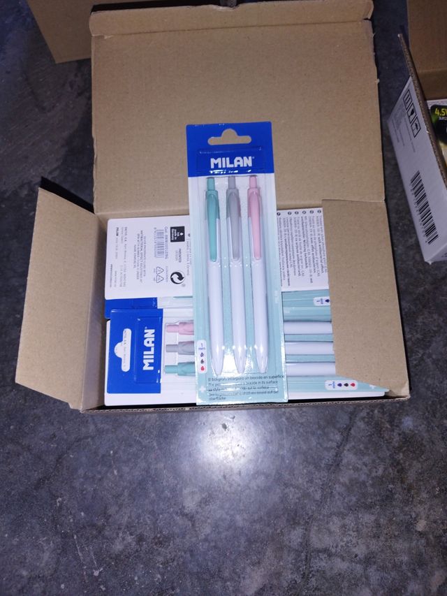 Bolígrafos Milan Pastel x3