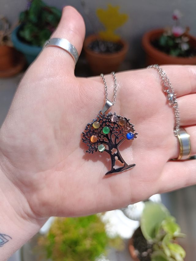 Colgante árbol de la vida 7 chakras