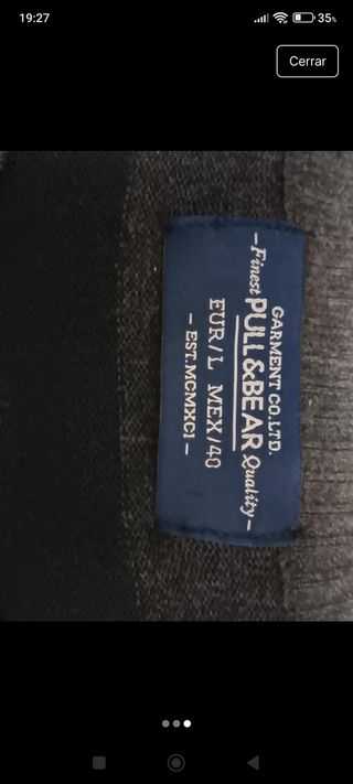 Jersey rayas Pull&Bear negro gris