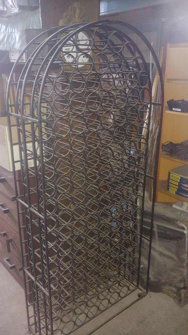 Botellero hierro forja antiguo