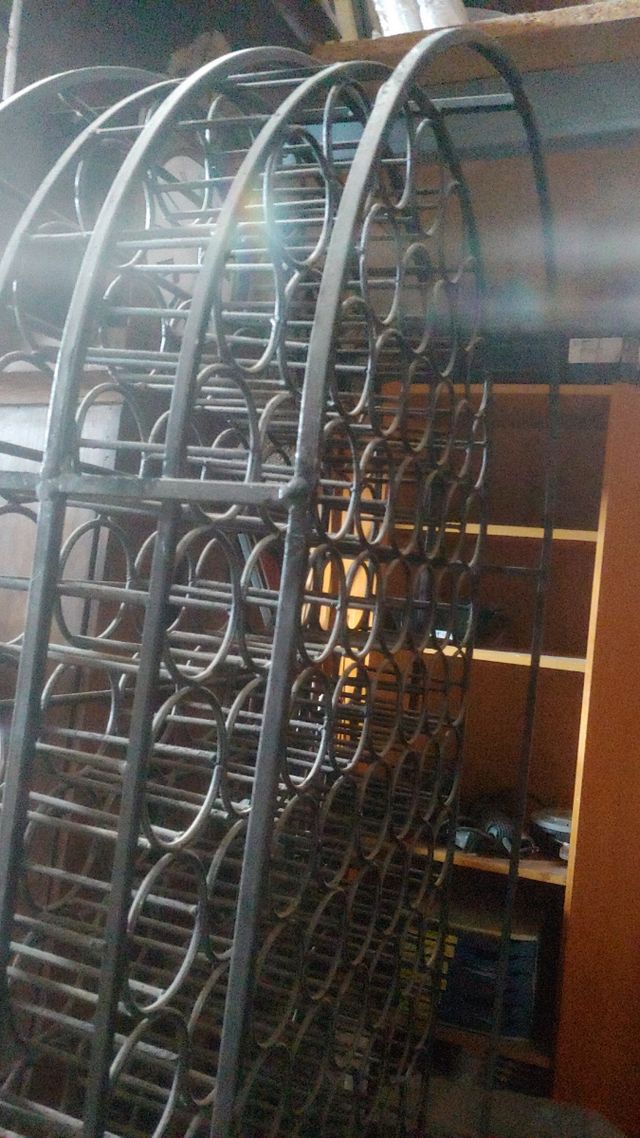 Botellero hierro forja antiguo