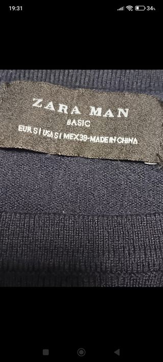 Jersey Zara negro - M