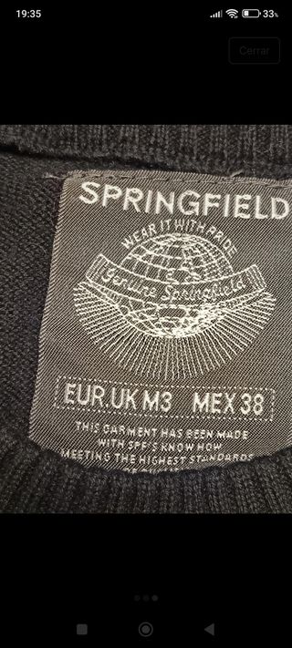 Jersey rayas Springfield L negro