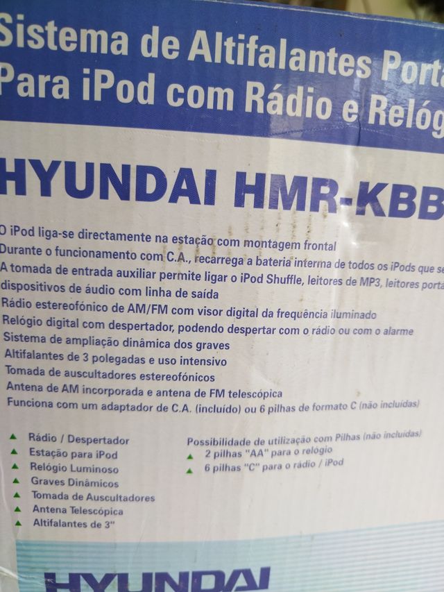 Sistema de altavoces portátiles para ipod radio
