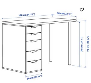 Mesa escritorio con cajonera
