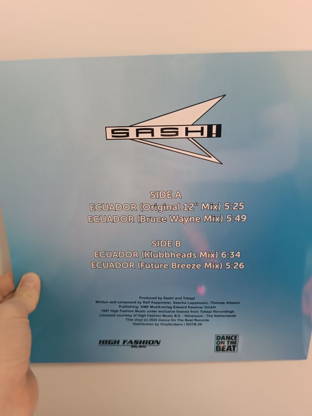 SASH! Ecuador (REEDICION 2025) - MAXVINILOS