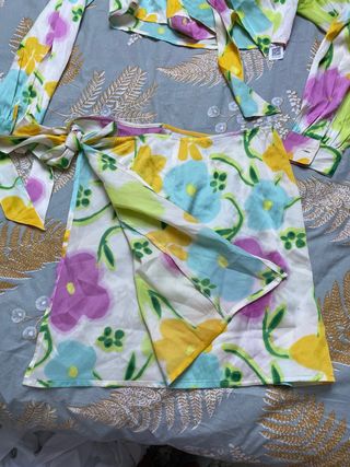 Conjunto floral vintage