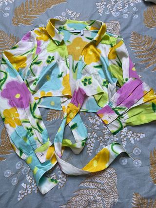 Conjunto floral vintage