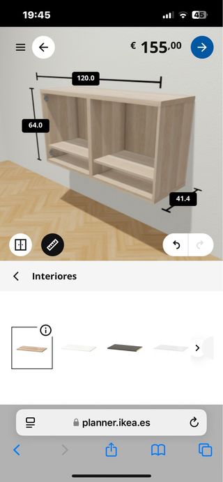 Mueble BESTÅ beig- 120x41cm