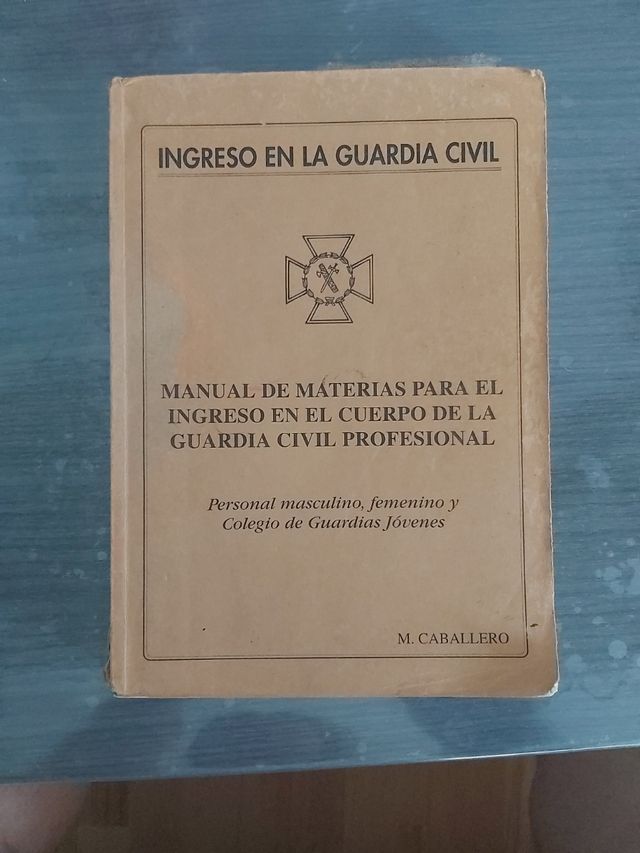 Libro ingreso guardia civil