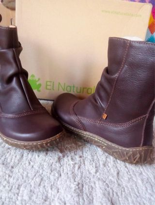 Botines El Naturalista Piel Marrón - 36