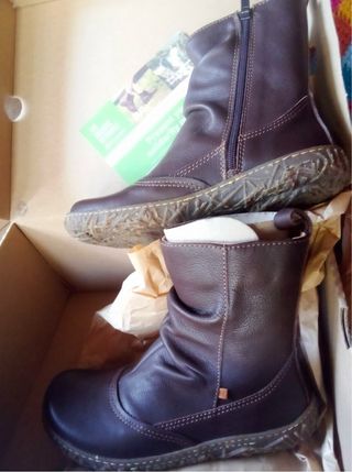 Botines El Naturalista Piel Marrón - 36