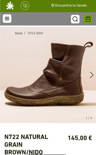 Botines El Naturalista Piel Marrón - 36