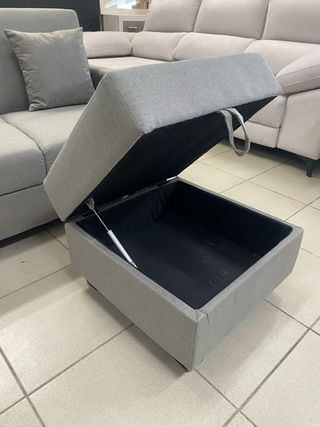 Sofá chaise longue con puf NUEVO