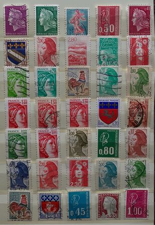 35 sellos usado de Italia
