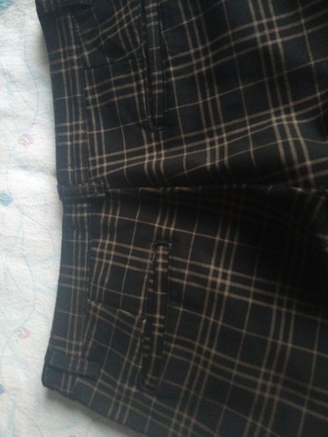 Pantalón hombre MANBORA cuadros marrón-negro M