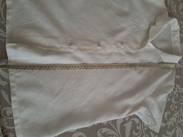 Camicia vintage bianca ricamata